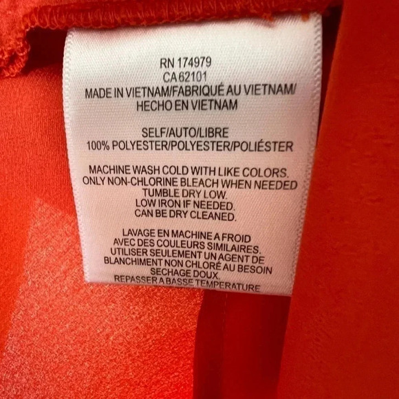 BCBGMaxAzria Burnt Orange Sleeveless Top Size Medium - Picture 8 of 10